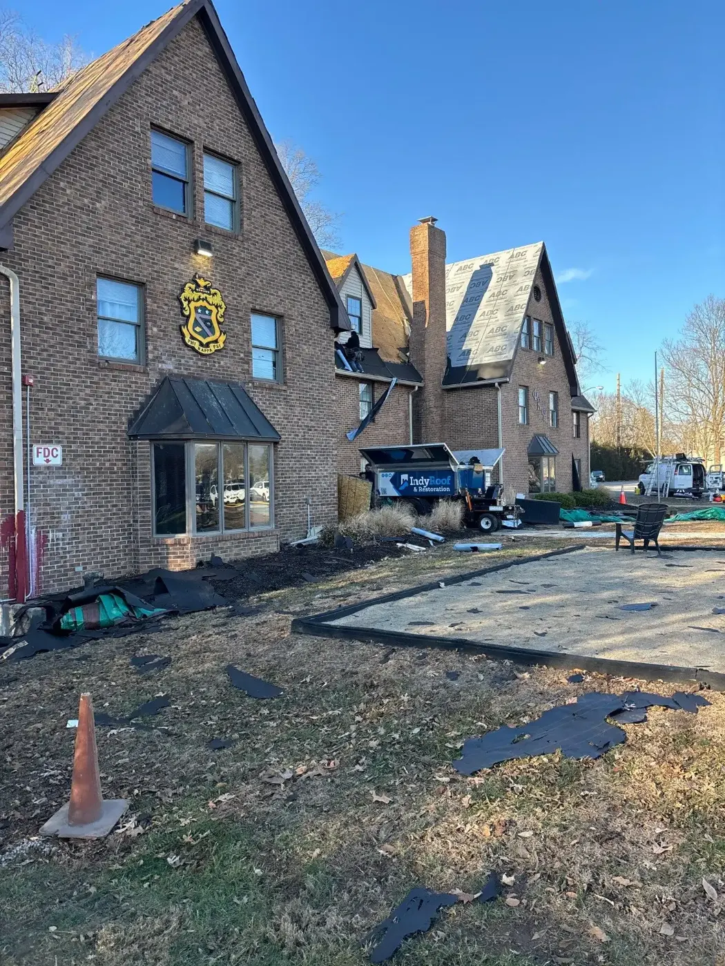Commercial roof inspection documented in Converse